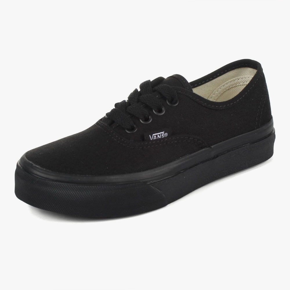 Vans Black black authentic kids Canvas Sneakers